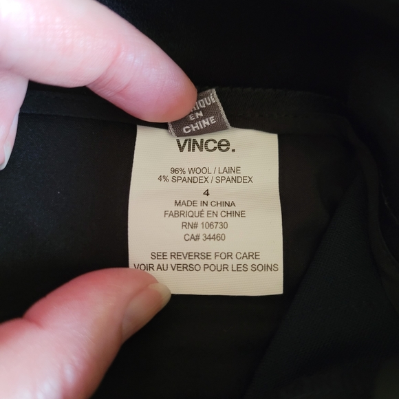 Vince navy blue tuxedo style cropped pants size 4 - Picture 8 of 14